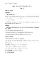 Giáo án Hóa học 11 bài 8: Amoniac và muối amoni