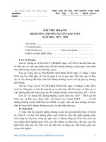 Bài thu hoạch BDTX giáo viên THPT module 1 + 2 + 3 + 7