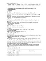 Giáo án Hóa học 11 bài 34: Thực hành điều chế và tính chất của Etilen, Axetilen