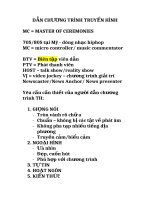DẪN CHƯƠNG TRÌNH TRUYỀN HÌNH