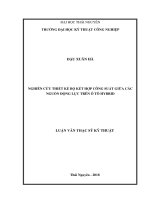 Nghiên cứu thiết kế bộ kết hợp công suất giữa các nguồn động lực trên ô tô hybrid (LV thạc sĩ)