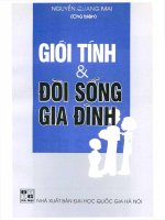 Giới tính  đời sống gia đình (NXB đại học quốc gia 2002)   nguyễn quang mai, 177 trang 