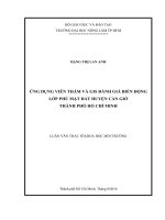 UNG DUNG GIS VA VIEN THAM NGHIEN CUU RNM CAN GIO