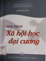 Giáo trình xã hội học đại cương (NXB khoa học kỹ thuật 2010)   lê thanh liêm, 170 trang 