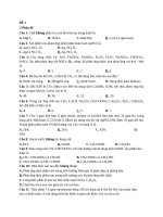ĐỀ THI THỬ HÓA THPT QUOC GIA 2017