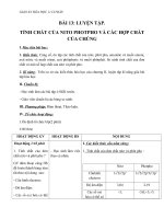 Giáo án Hóa học 11 bài 13: Luyện tập  Tính chất của nito, photpho, và các hợp chất của chúng