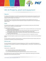 ias 16 property plant and equipment summary