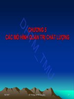 chương 5 các mô hình quản lý chất lượng 