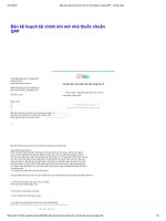 Bản kế hoạch tài chính khi mở nhà thuốc chuẩn GPP