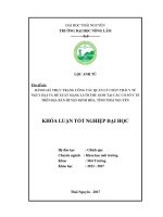 Đánh giá thực trạng công tác quản lý chất thải y tế nguy hại và đề xuất mạng lưới thu gom tại các cơ sở y tế trên địa bàn huyện Định Hóa, tỉnh Thái Nguyên (Khóa luận tốt nghiệp)