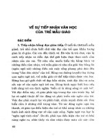 Ebook cho trẻ làm quen với tác phẩm văn học một số vấn đề về lý luận và thực 1