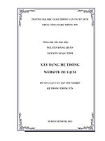 Xây dựng hệ thống website du lịch  khóa luận hệ thống thông tin (CN09B) 
