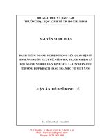 LA08 047 danh tiếng doanh nghiệp nghiên cứu trường hợp khách hàng ngành ô tô việt nam 