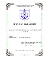 Xây dựng framework tạo website đám cưới cá nhân  khóa luận hệ thống thông tin (CN08A) 