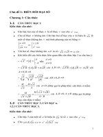 Chuyên đề: Rút gọn biểu thức lớp 9