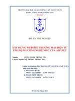 Xây dựng website thương mại điện tử ứng dụng công nghệ MVC của ASP NET 