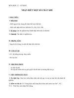 Giáo án Hóa học 12 bài 41: Nhận biết một số chất khí