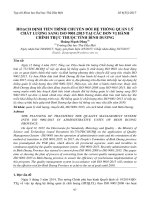 hoạch định tiến trình chuyển đổi quản lý hệ thống chất lượng sáng ISO 9001