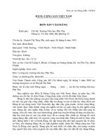 Đơn xin vào Đảng