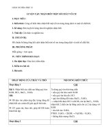 Giáo án Hóa học 12 bài 42: Luyện tập nhận biết một số chất vô cơ