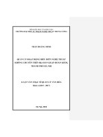 Quản lý hoạt động biểu diễn nghệ thuật không chuyên trên địa bàn quận hoàn kiếm, thành phố hà nội 