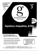 Prep manhattan GMAT set of 8 strategy guides 03   the equations, inequalities, and VICs guide 4th edition 