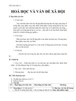 Giáo án Hóa học 12 bài 44: Hóa học và vấn đề xã hội