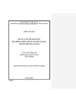 Quản lý di tích lịch sử địa điểm chiến thắng xương giang, thành phố bắc giang 