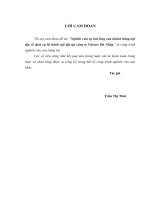 Nghiên cứu sự hài lòng của khách hàng nội địa về dịch vụ lữ hành tại công ty VITOURS đà nẵng