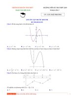 ĐỀ THI THỬ THPT 2019 đồ THỊ hàm số