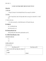 Giáo án Hóa học 12 bài 42: Luyện tập nhận biết một số chất vô cơ