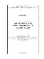 Chuyển soạn ca khúc mang âm hưởng dân ca cho đàn nguyệt 