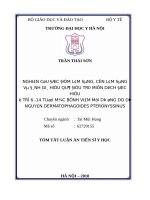 Nghiên cứu đặc điểm lâm sàng, cận lâm sàng và đánh giá hiệu quả điều trị miễn dịch đặc hiệu ở trẻ 6   14 tuổi mắc bệnh VMDƯ do dị nguyên dermatophagoides pteronyssinus (tt) 