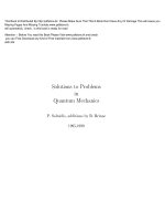 Solutions to sakurais probls  in quantum mechanics   b  brinne 