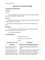 Giáo án Hóa học 12 bài 44: Hóa học và vấn đề xã hội