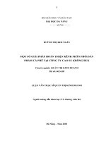 Một số giải pháp hoàn thiện kênh phân phối sản phẩm cà phê tại công ty cao su krông buk 