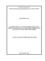 Giải pháp tối ưu các tham số định lượng ngữ nghĩa của đại số gia tử và ứng dụng cho bài toán lập luận xấp xỉ mờ trong điều khiển (Luận văn thạc sĩ)