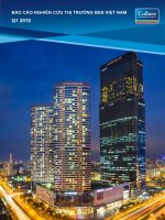 Báo cáo thị trường bất động sản Việt Nam Q12018