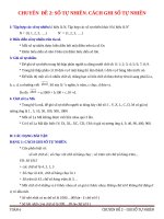 CHỦ ĐỀ 2  GHI SỐ TỰ NHIÊN