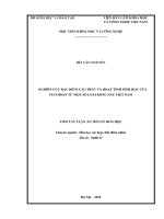 Nghiên cứu đặc điểm cấu trúc và hoạt tính sinh học của fucoidan từ một số loài rong nâu việt nam (tt) 