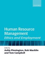 Human resource management ethics and employment 4535 