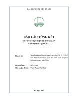 Nghiên cứu đa hình di truyền gen COX 1 và COX 2 trên ADN ty thể liên quan đến bệnh nhân ung thư đại trực tràng ở việt nam 