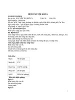 Bệnh án viêm bàng quan do sonde tiểu