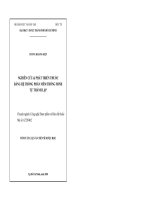 Nghiên cứu và phát triển thuốc bằng hệ thống phần mềm thông minh tự thành lập (tt) 