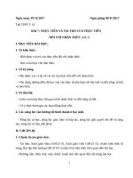 GIÁO ÁN ĐỔI MỚI BÀI 7  lớp 10  thực tiễn vai trò    ( tiết2)