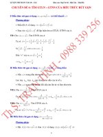 CHUYÊN đề 6  tìm GTLN – GTNN của BIỂU THỨC rút gọn