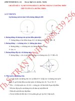 CHUYÊN đề 5  ĐƯỜNG THẲNG  ĐƯỜNG TRÒN  TIẾP TUYẾN