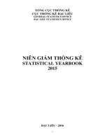 Niên giám thống kê tỉnh bạc liêu năm 2015