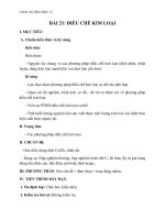 Giáo án Hóa học 12 bài 21: Điều chế kim loại