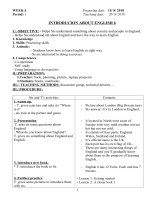 Giáo án anh 6 soạn theo tập huấn mới 5 hoạt động